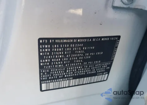 2024 Volkswagen Tiguan S z USA, uszkodzony, nr VIN 3VVRB7AX4RM208190